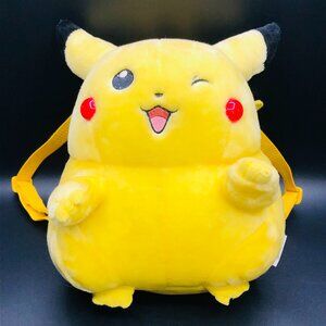 Vintage 2001 NINTENDO Pokemon Talking PIKACHU 12" Plush Backpack: Lightup Cheeks